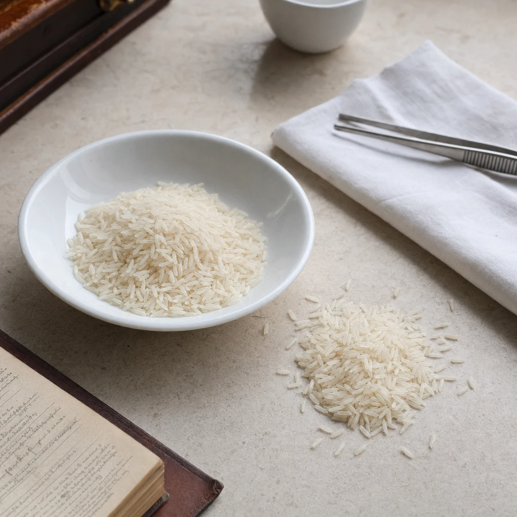 White rice specimen